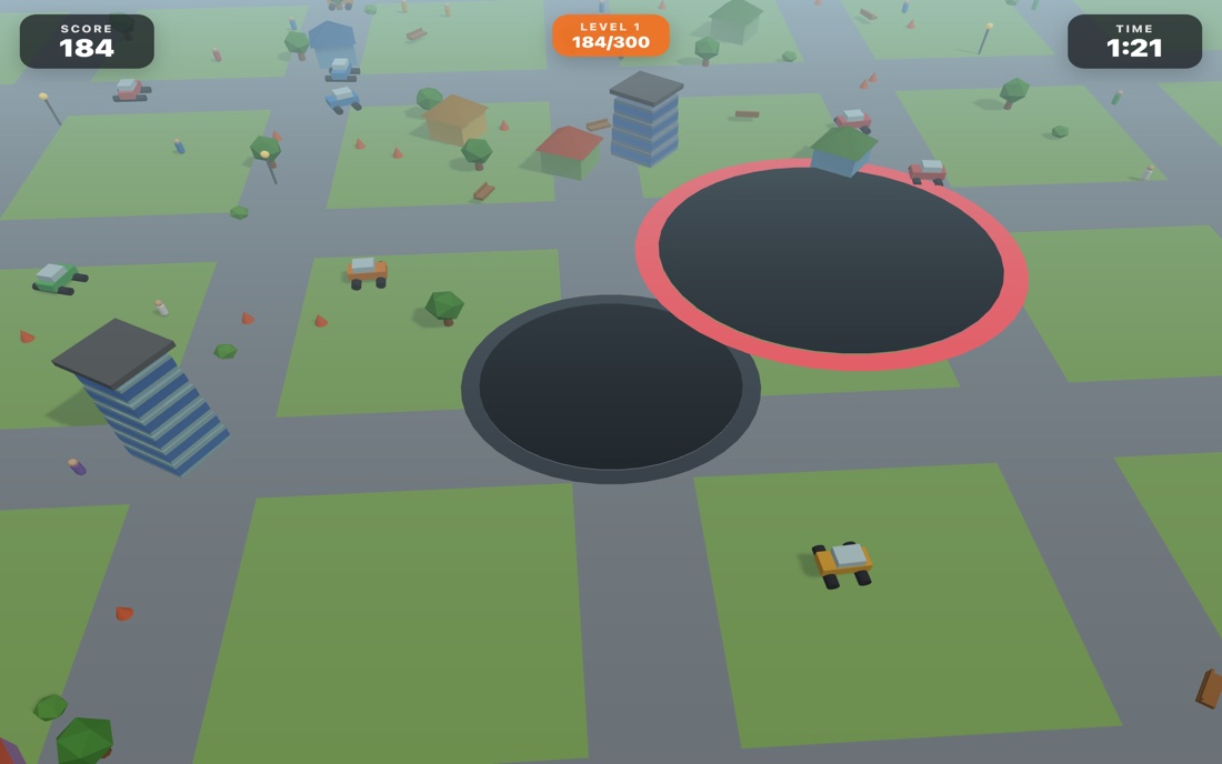 Sink City - a game made with Makie